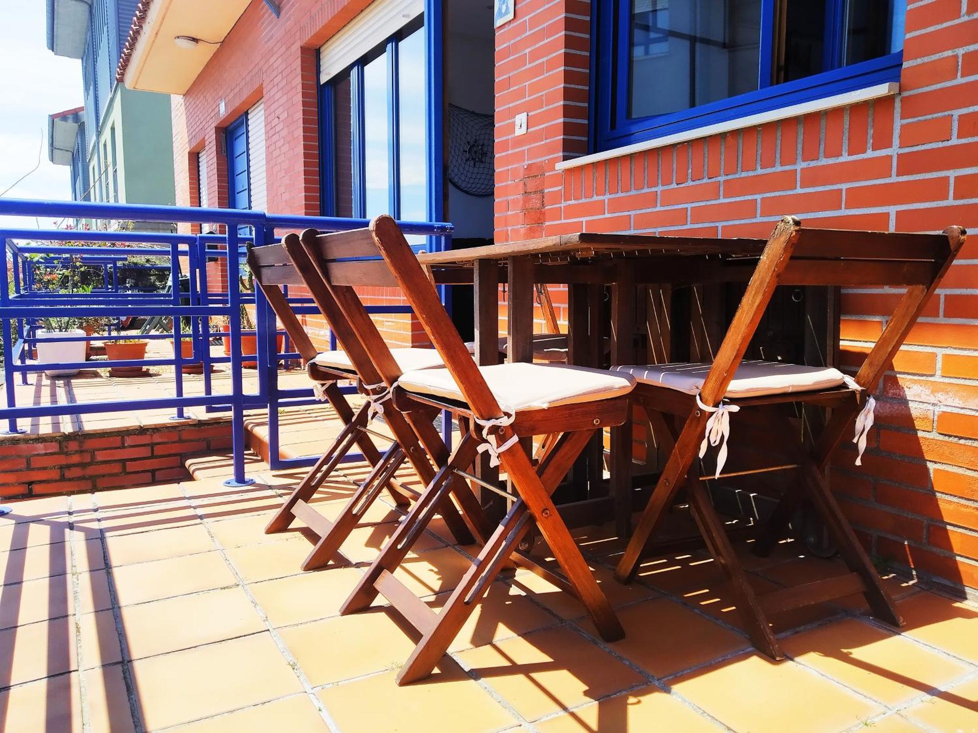 El Rincon Del Cucu, Con Terraza Lägenhet Luanco Exteriör bild